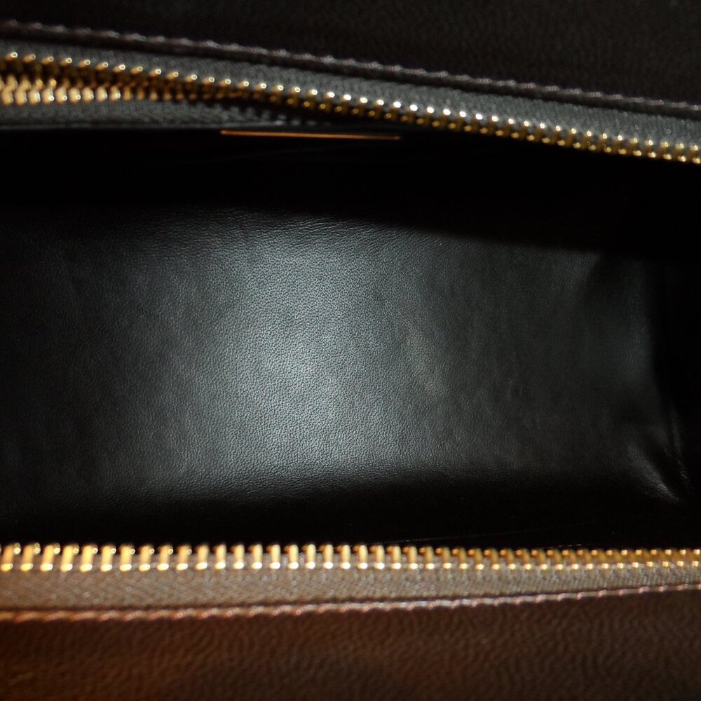 New Michaek Kors Collection Brown Leopard Calf Hair/Croc Print Leather Bag - Picture 10 of 16
